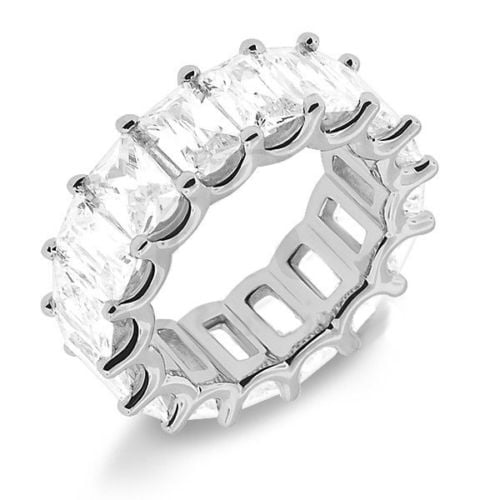 Details about 6 Ct Emerald Cut D VVS1 Diamond Eternity Wedding Band Ring 14k White Gold Over Details about 6 Ct Emerald Cut D VVS1 Diamond Eternity Wedding Band Ring 14k White Gold Over